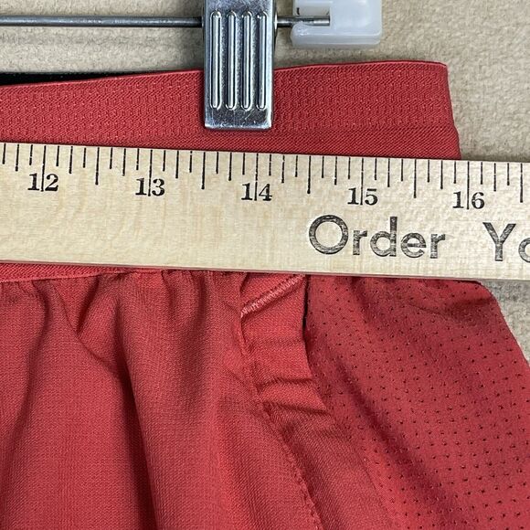 Nike Shorts Mens Large Pink Red Pro Athletic Workout Gym Short Swoosh Logo Adult - Picture 5 of 13